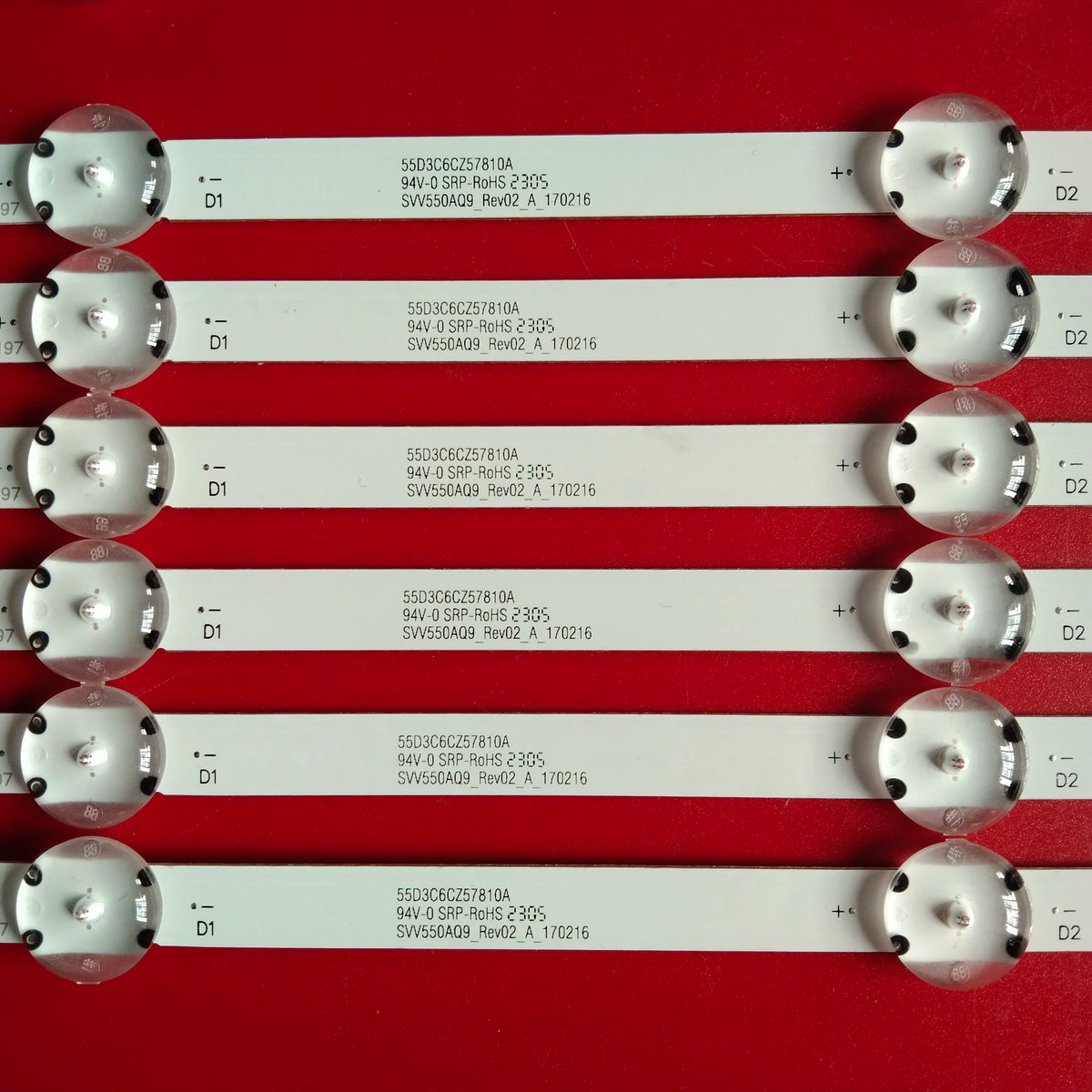 LED for LT-55VU63K LT-55VU61K TX-55FX550E TX-55GX550E TX-55GXW584 VES550QNYL-2D-N01 N03 VES550QNYS-2D-N01