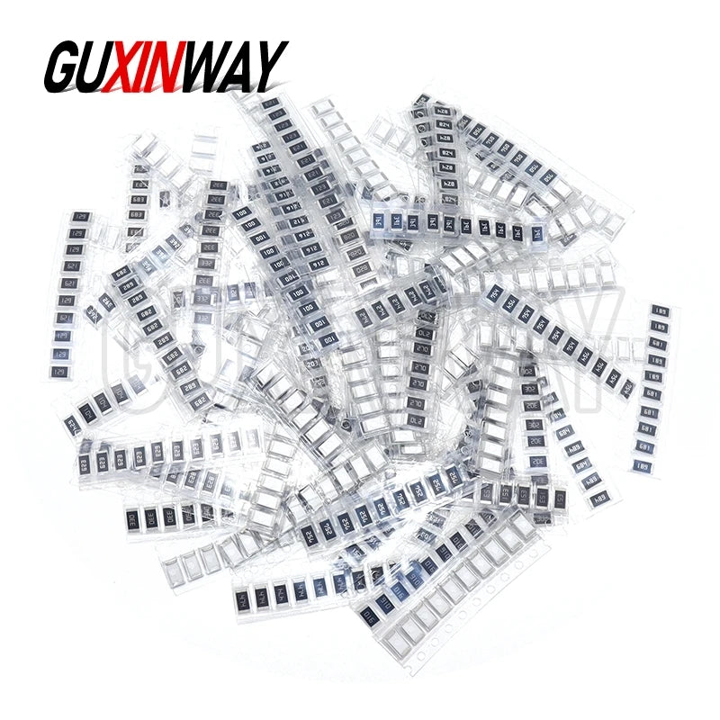 800pcs 2010 5% SMD Chip Resistor Assorted Kit 10R - 910K ohm