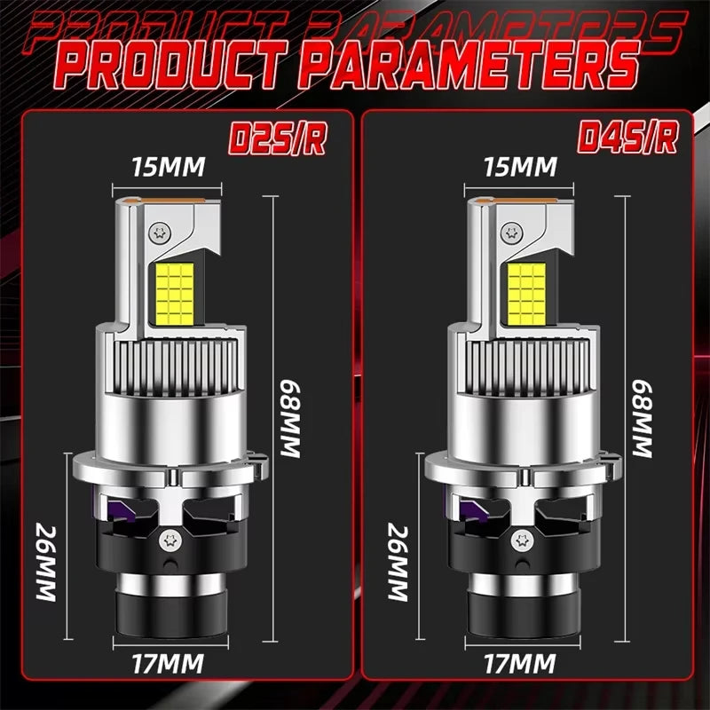 5000W D2S D2R D4S D4R Led Car Headlight Canbus Bulbs 9885 CS