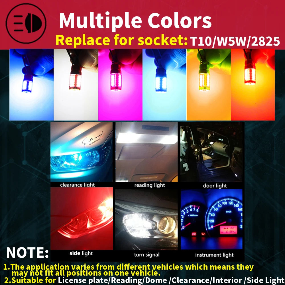 4x T10 LED W5W Canbus Light Bulb Car Clearance Interior Read