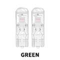 Oprah 2pcs LED T10 W5W Light Sapphire COB Glass Canbus For Car Interior Lighting License Plate Signal Lamps Dome DRL Styling 12V