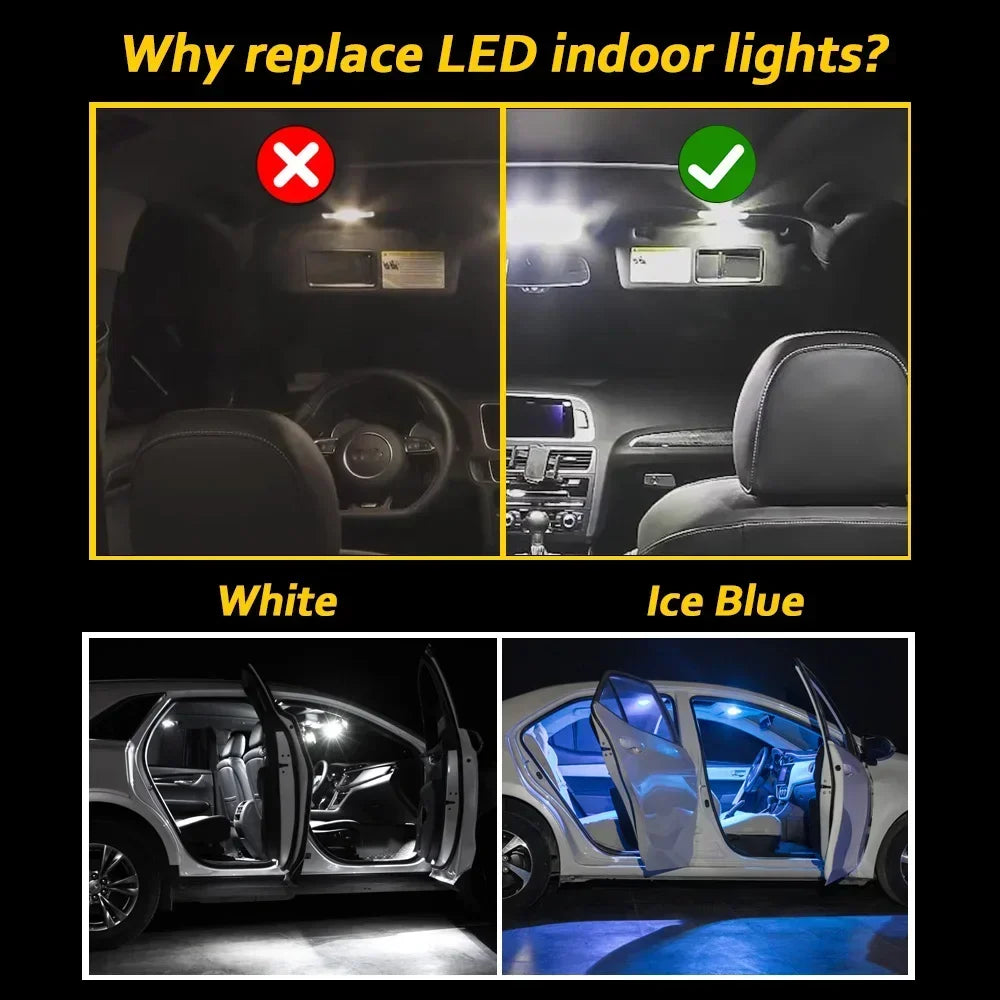 LED Interior Light Kit for Toyota F700 F800 F850 2006-2020 - Canbus Error-Free Interior Bulbs