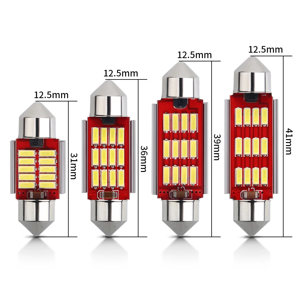 10pcs Canbus New IC 12V C5W C10W Led Bulb 31mm 36mm 39mm 41m