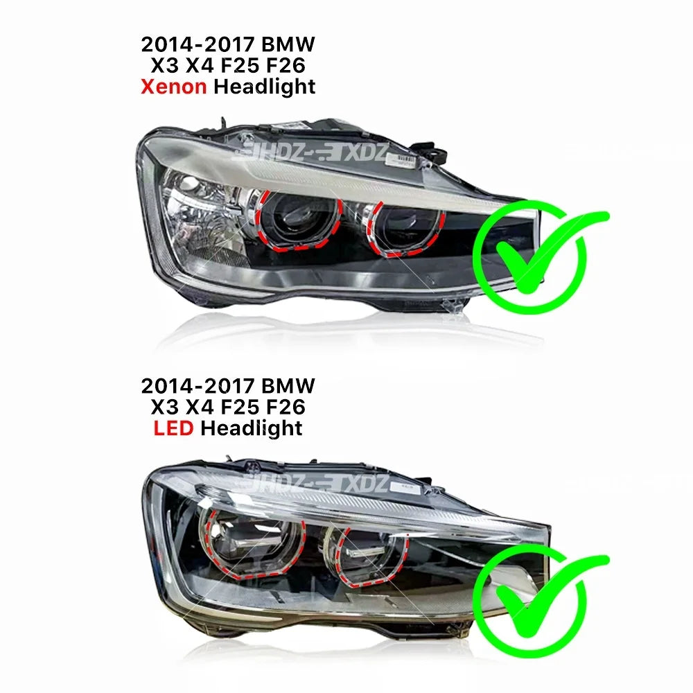 DRL LED Boards Lightsource Car Headlight Daytime Running Light Module Angel Eye for BMW F25 F26 X3