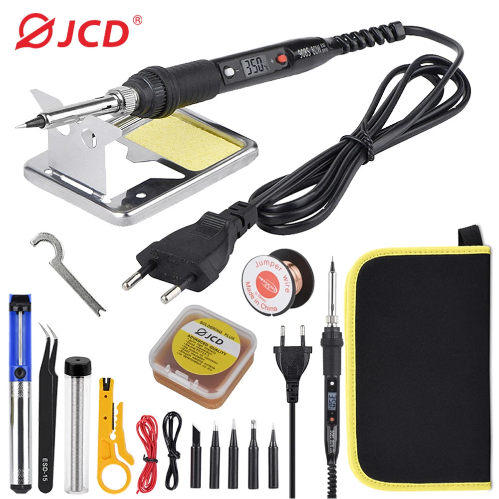 JCD 80W Electric Soldering Iron Kit LCD Display Temperature 