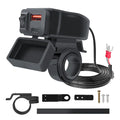 100W Motorcycle Vehicle-Mounted Charger Waterproof Adapter 12V Phone USB PD Ports Quick Charge 3.0 With Voltmeter Moto Accessory