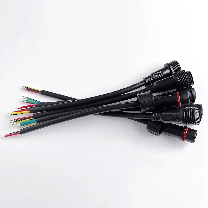 5/20Pcs M16 Waterproof 2 3 4 5 Pin IP65 Cable Wire Plug for 