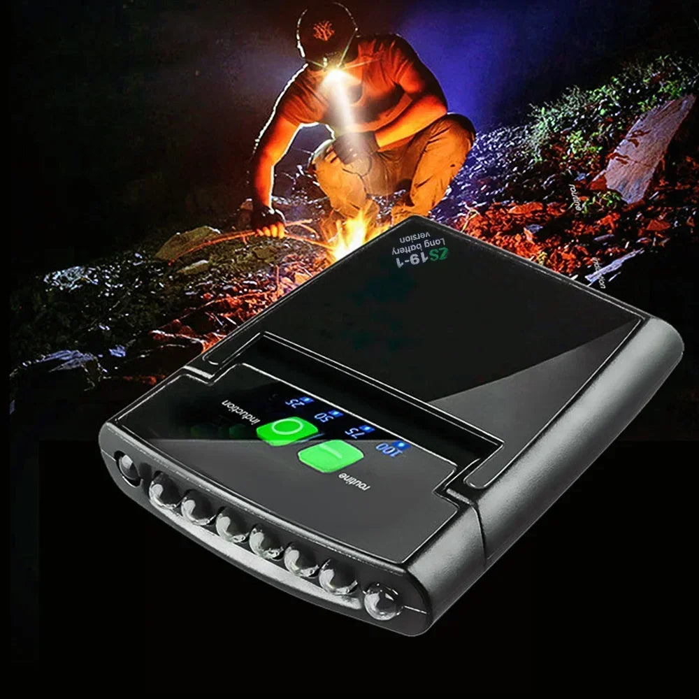LED Headlamp Mini Clip On Cap Hat Light Head Torch Fishing C