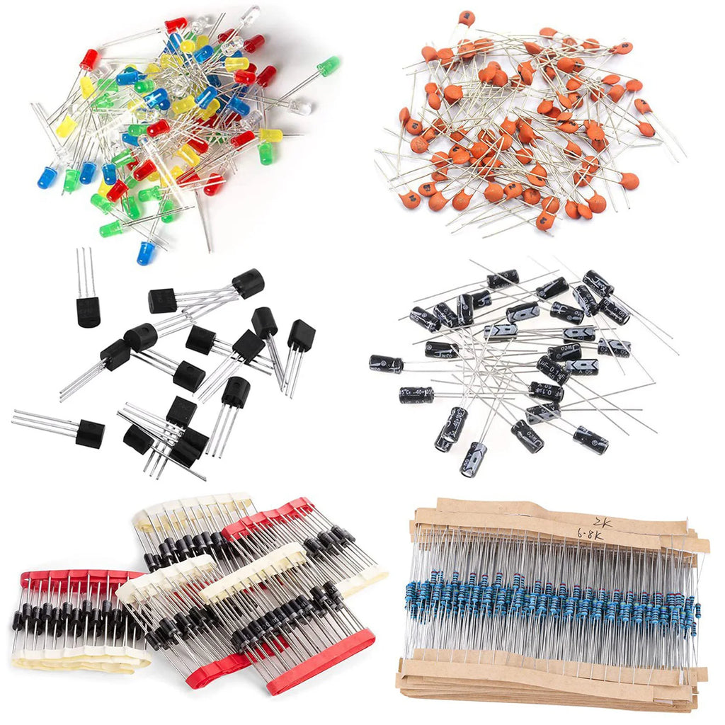 1500pcs Electronics Component Assortment Kit Capacitors Led 
