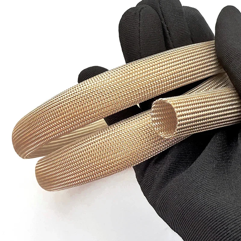 1mm/2/3/4/5-30mm Braided Fiberglass Sleeve 800Deg.C High Tem