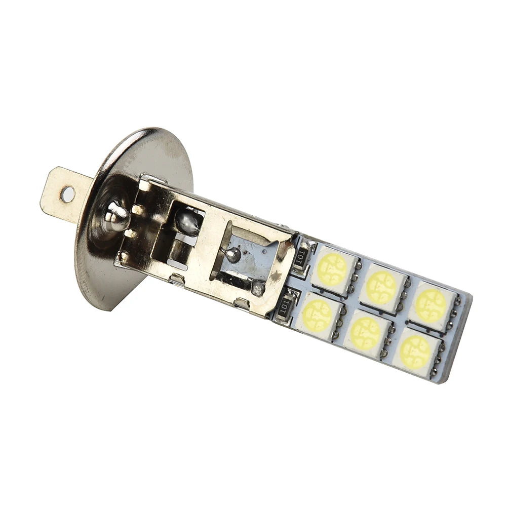 2 Pcs Car Headlight Led Bulb H1 6000K Ultra White 55W Led Bu