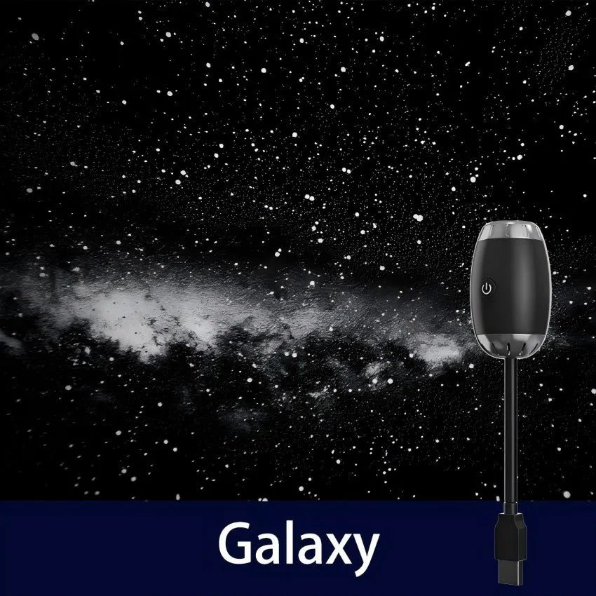 USB Galaxy Projector Night Light Car Mood Light Cool Stuff For Bedroom LED Starry Star Lamp Party Home Gaming Decor Saturn