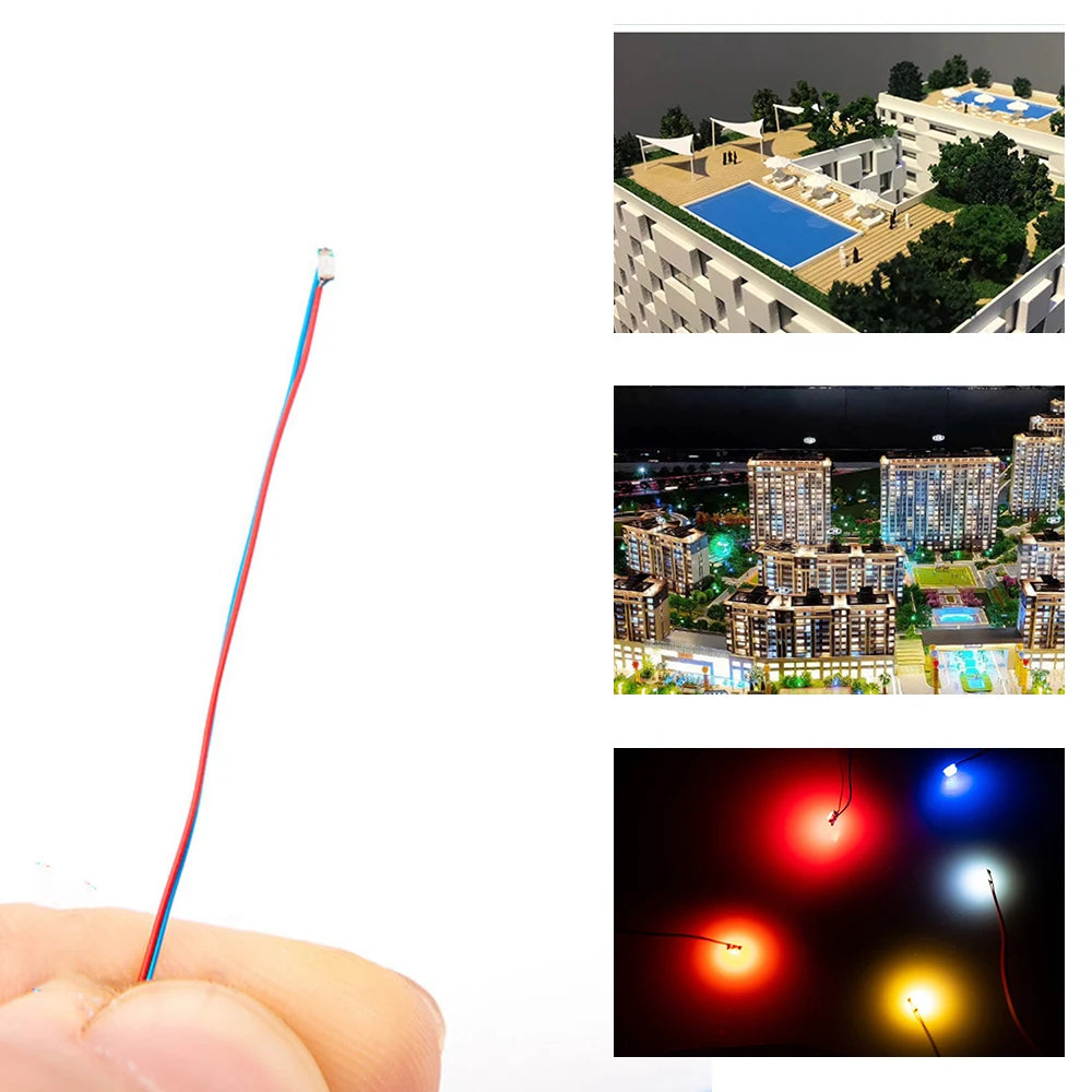 10pcs/Lot 0402 0603 SMD Lamp Wired Micro Led Pre-Soldered La
