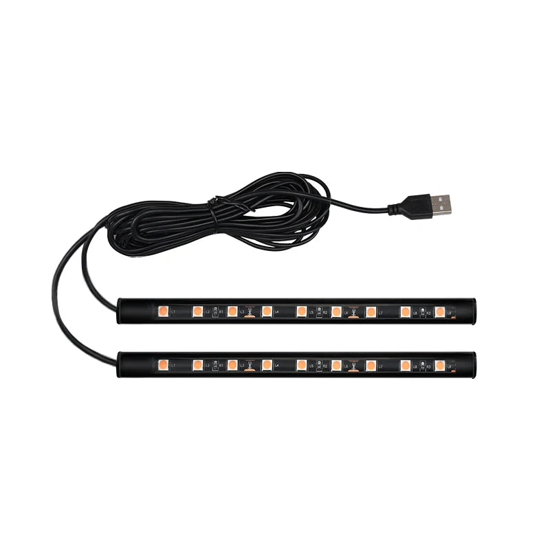 Neon 18 LED Car Interior Ambient Foot Light With USB Decorat