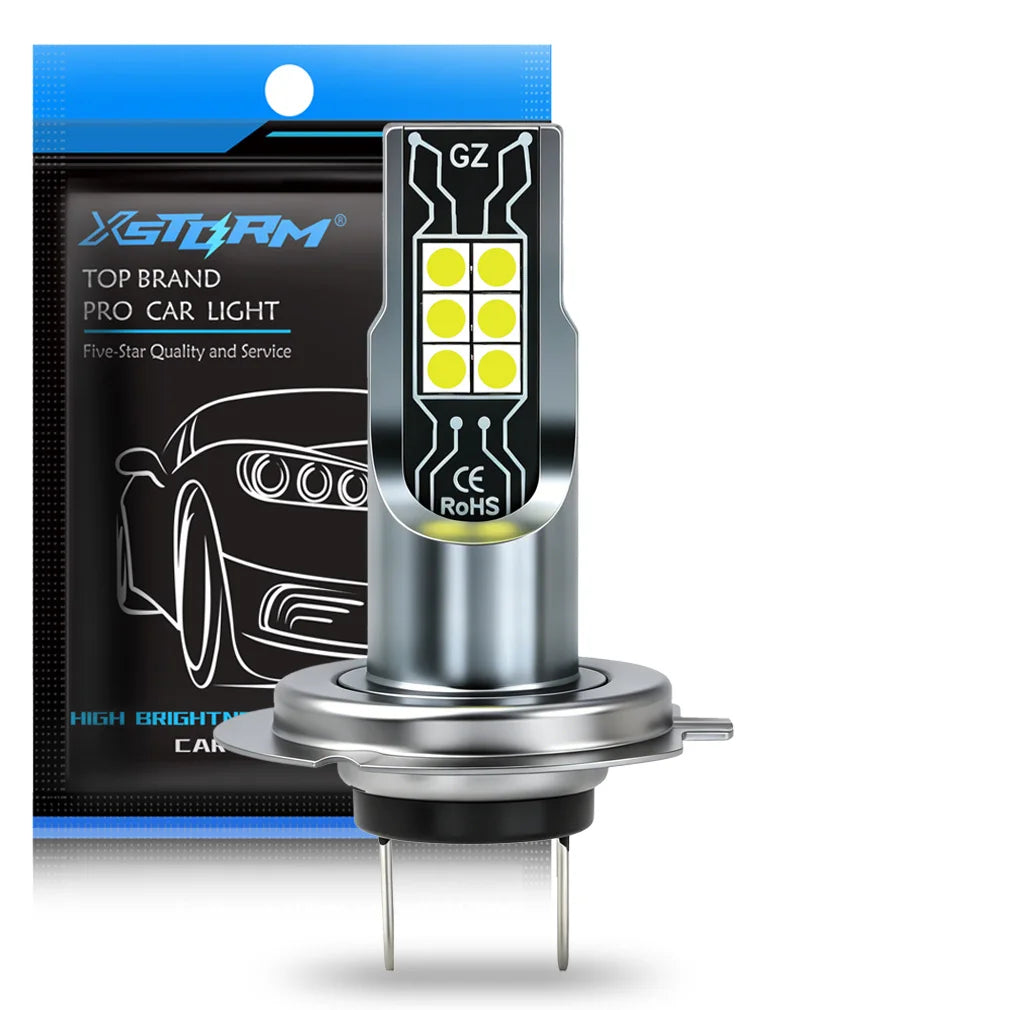XSTORM 1/2 PCS H11 LED Fog Headlights Bulbs Canbus No Error 9005 HB3 9006 HB4 H7 H4 LED Lights Bulbs for Car 30000LM 80W 12V