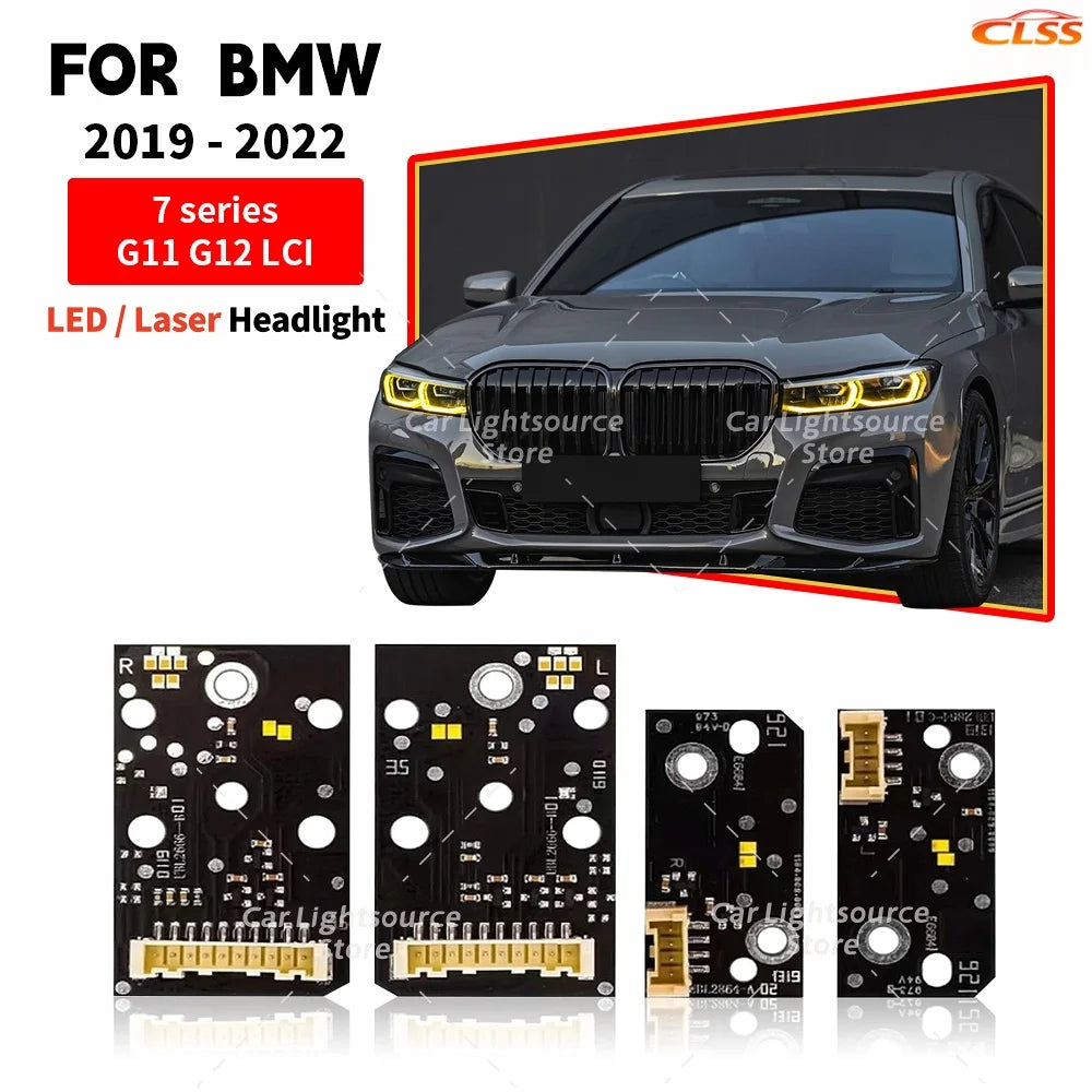 Angel Eye LED DRL Boards For BMW 7 Series G11 G12 LCI 730i 740i Laser Headlight Daytime Running Light Module