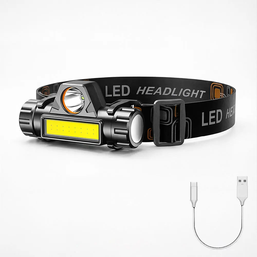 Rechargeable COB LED Headlamp Strong Magnetic Powerful Headlight Super Bright Waterproof Head Torch For Outdoor Fishing