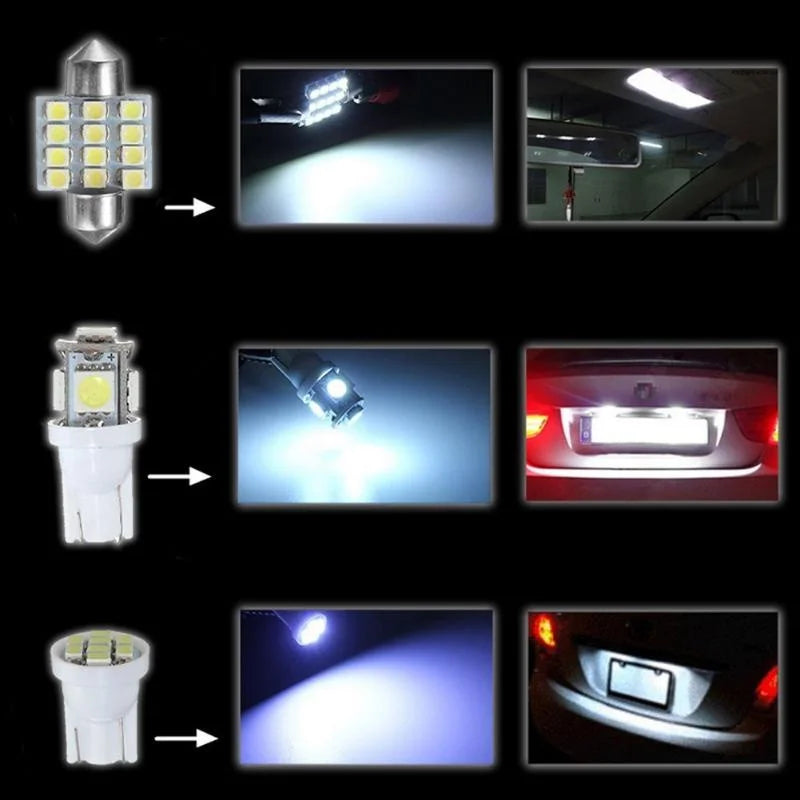 24pcs/Set Automobile LED Combination Light Car Interior Ligh