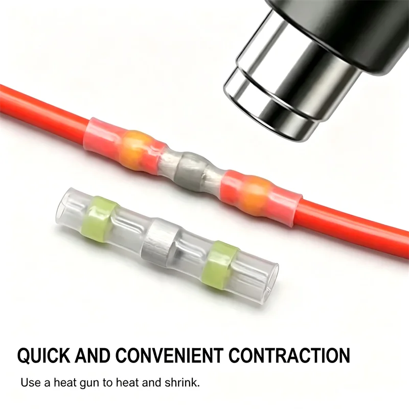 Boxed Solder Seal Wire Connectors Kit Heat Shrink Butt Termi