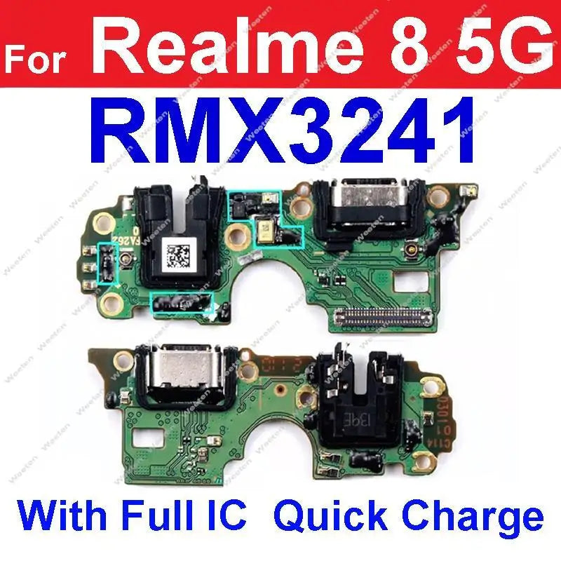 USB Charger Board Dock For Realme 8 8i 8S 4G 5G USB Charging