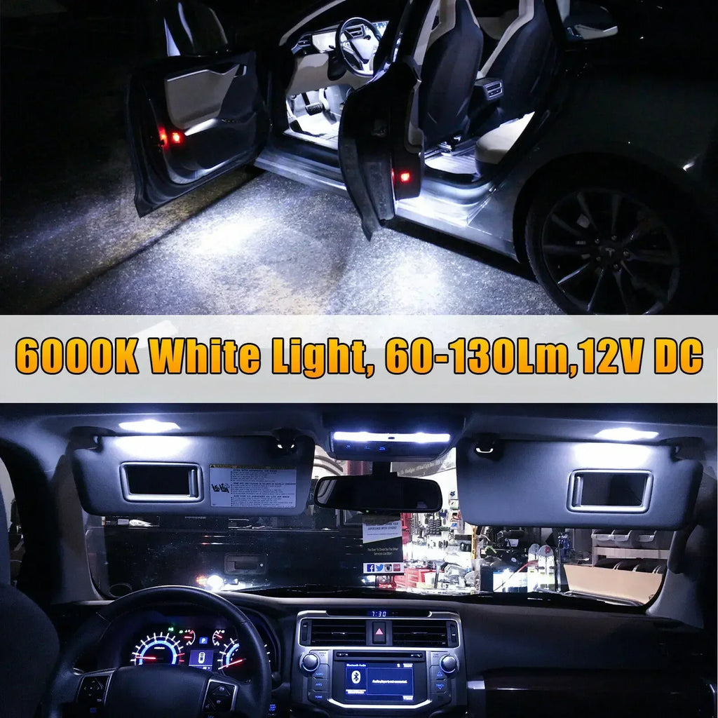 23Pcs T10 5050 Car LED Light Bulb Interior Dome Trunk Licens