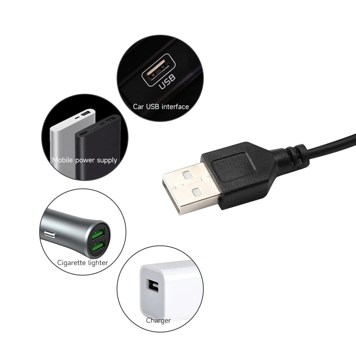 Car Interior Decorative Lamp With USB LED Strips Dash Floor 