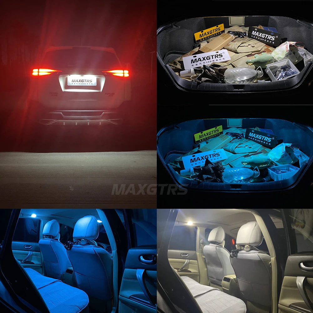 2Pcs MAXGTRS LED C5W C10W 39mm 41mm 42mm LED Festoon Canbus 