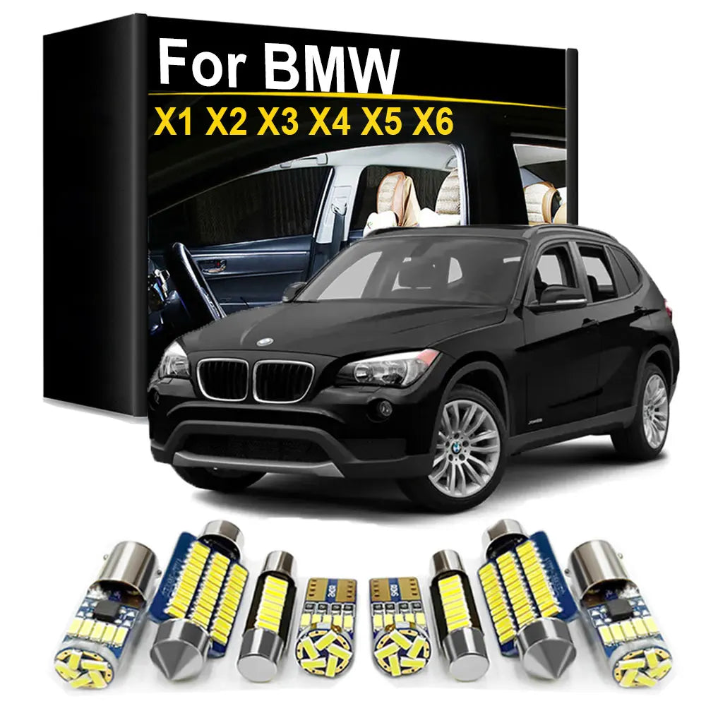 Interior LED Light Bulbs Kit For BMW X1 E84 F48 X2 F39 X3 E8