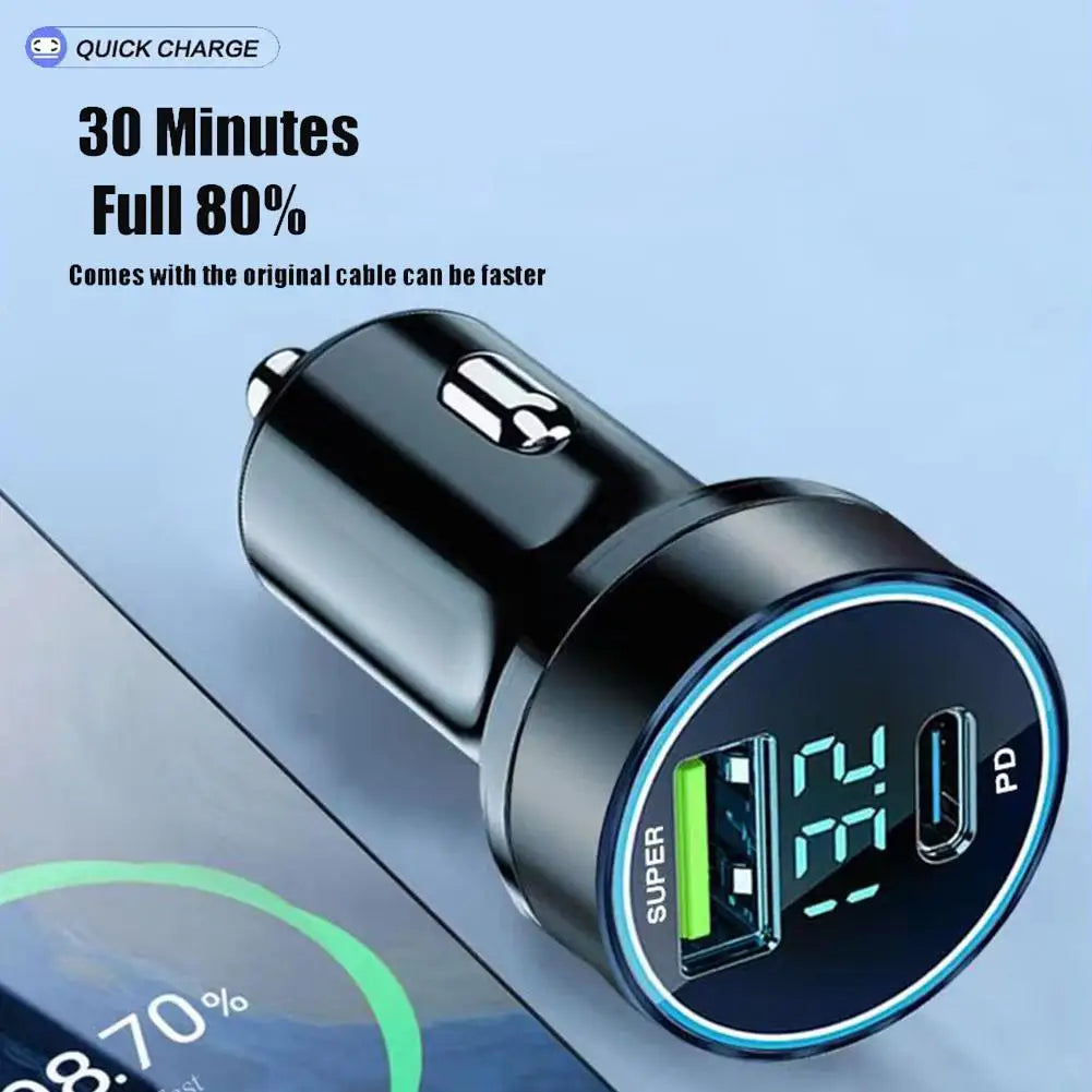 2 Port Super Fast USB Car Charger For iPhone 14 Pro Max 13 1