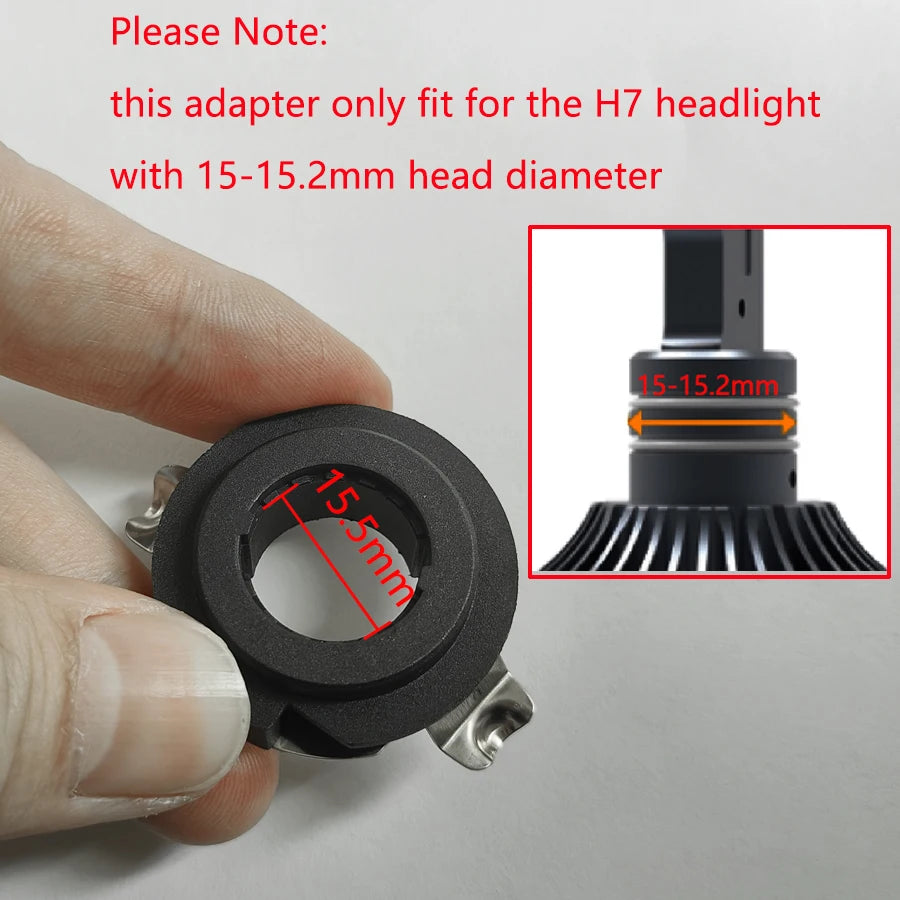 1 Set H7 LED Adapter Holder For Mercedes Benz B C GLA Series