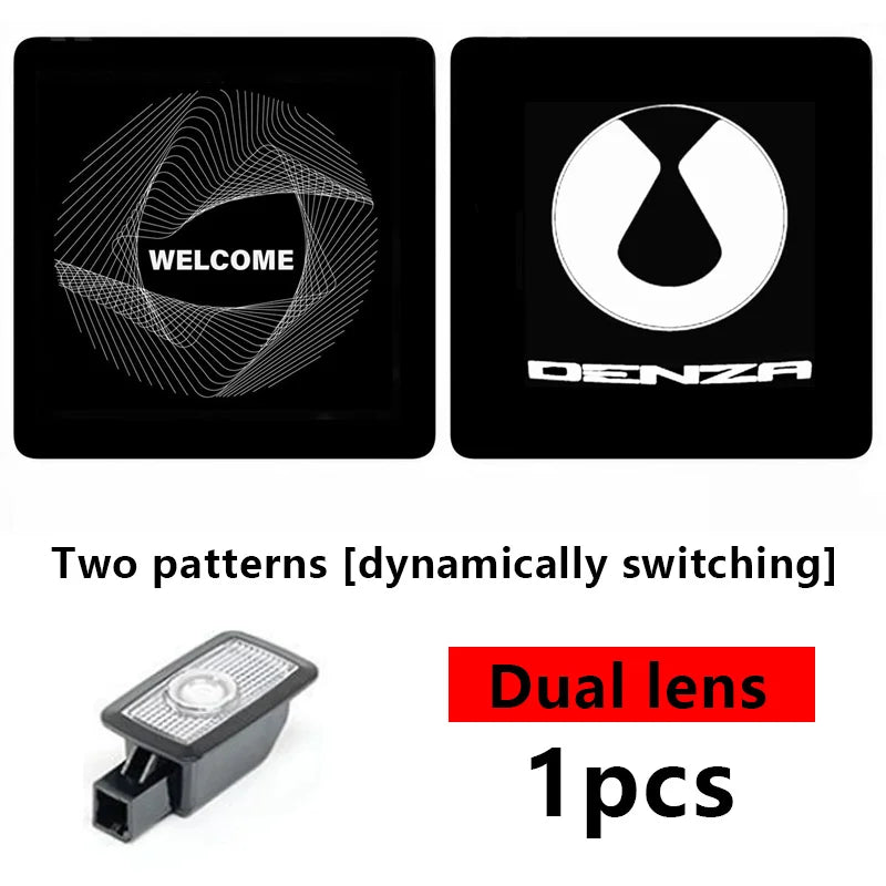 For BYD Denza B5 Denza B8 2024+ LED Door Welcome Lights Door Opening Projection Floor Light Ambient Lighting Car Accessories