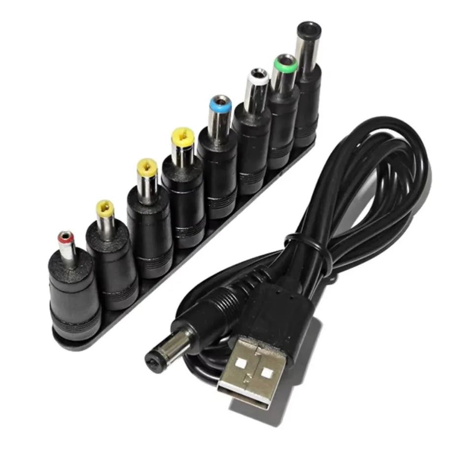 Universal Power Cable USB To DC 5.5 2.1mm Jack 5V Charging C