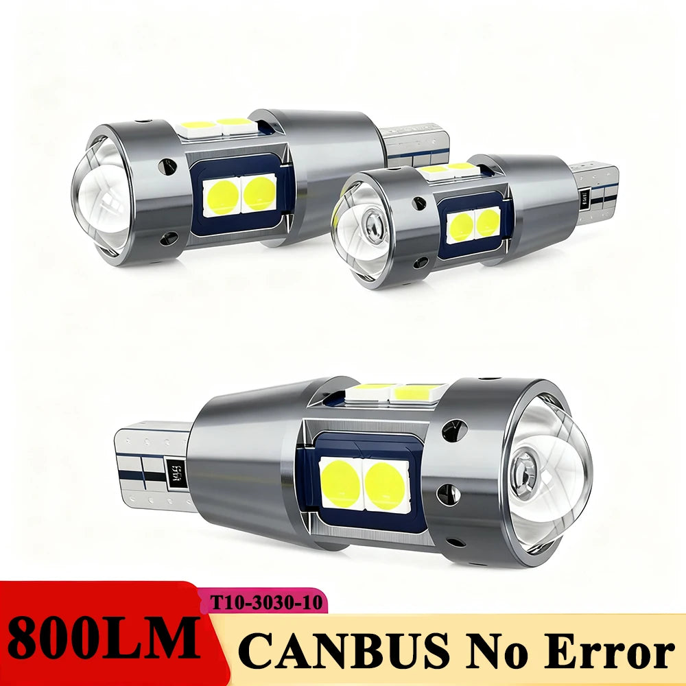 2PCS/10PCS T10 W5W 168 192 LED CANBUS No Error 3030 10SMD Hi