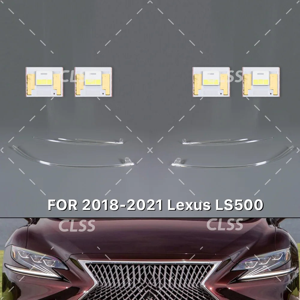 Headlight DRL LED Chips Board Acrylic DRL Light Guide Strip Daytime Running Light Tube Bar for Lexus