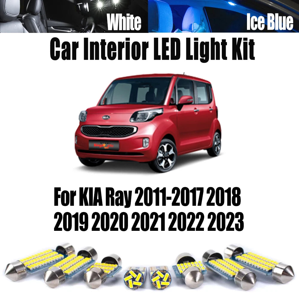 LED Interior Light Kit for KIA 2011-2019 - Canbus Error-Free Interior Bulbs