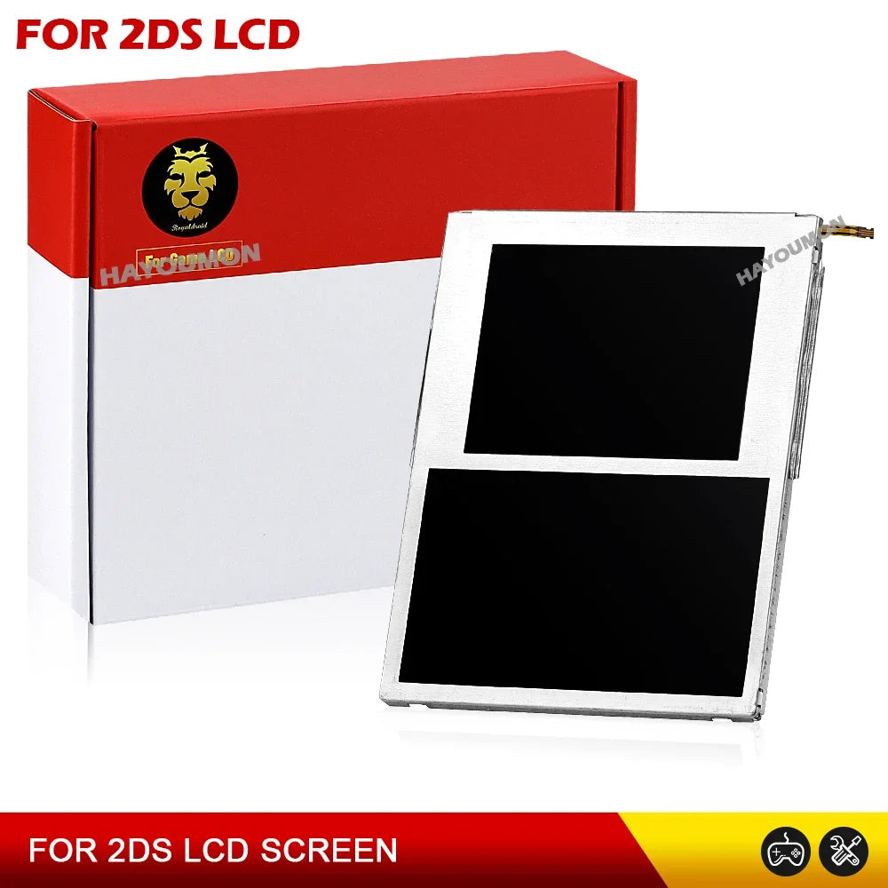 1PCS Original NEW Top Bottom LCD Display Screen For 2DS Repl