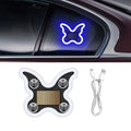 Universal Solar Atmosphere Light Heart-shaped Dynamic Gradient LED Fit Car Interior Ambient Light Decoration Accessory RGB