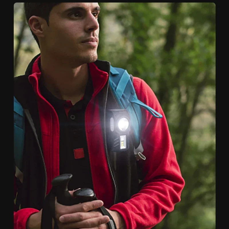 New Mini LED Headlamp Motion Sensor Camping Fishing Lantern 