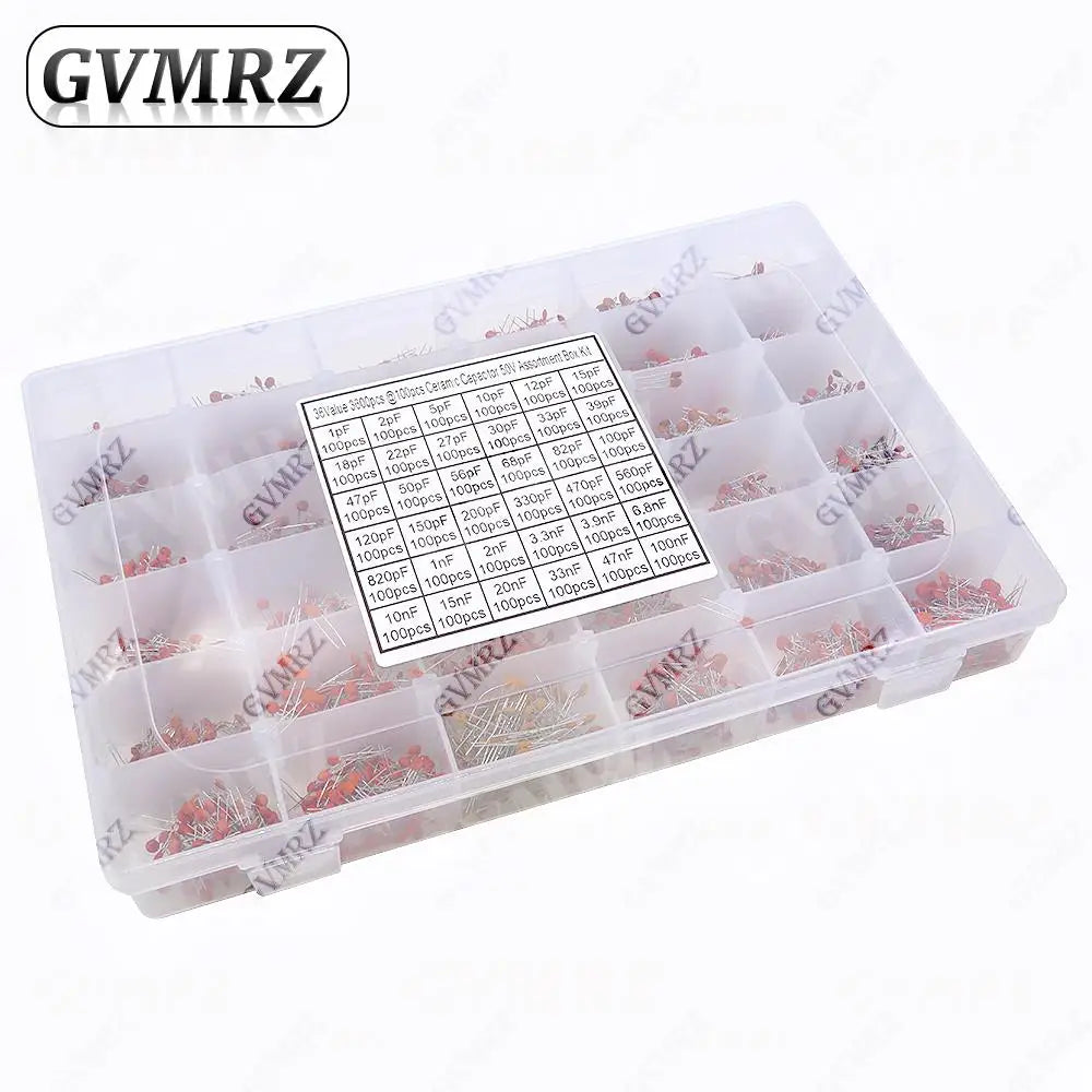 300PCS 960PCS 3600PCS Ceramic Capacitors Kit Electronic Comp
