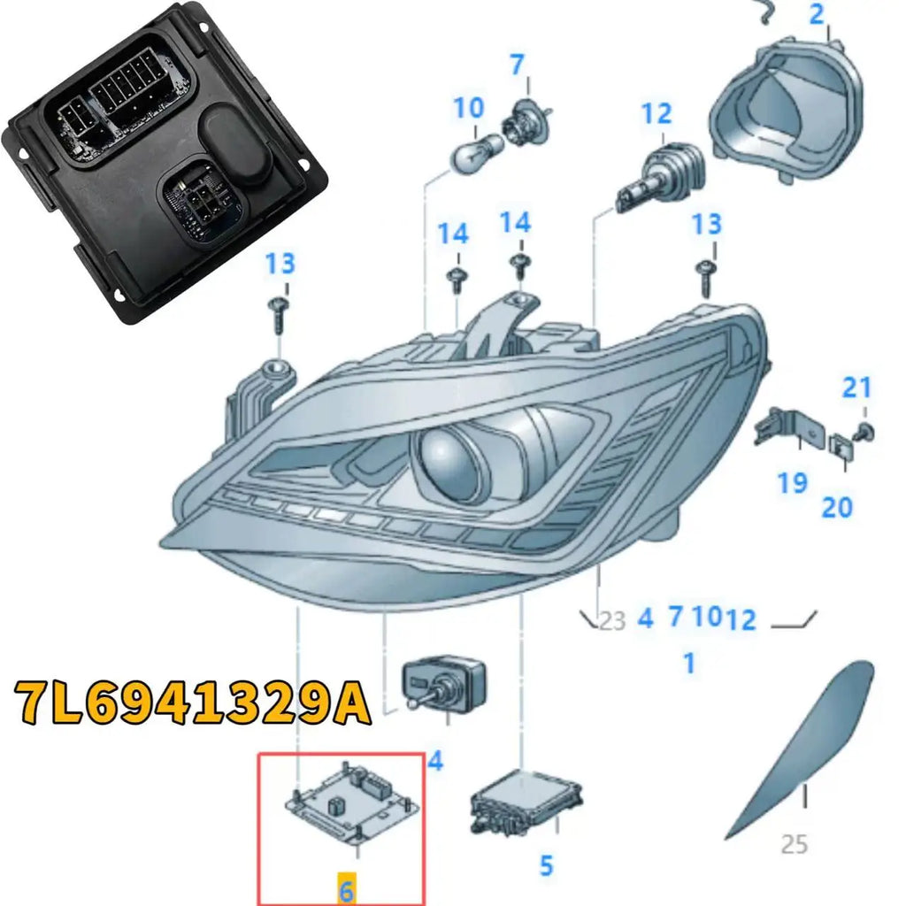 DRL Ballast Follower Modules For SEAT Ibiza 2015 2016 2017 Headlight Module HID AFS Controler Unit