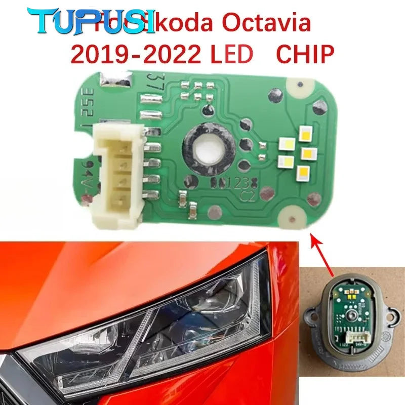 DRL CHIP Module 2019-2022 LED Angel Eye Ballast Light Source Circuit Board White Light for Skoda