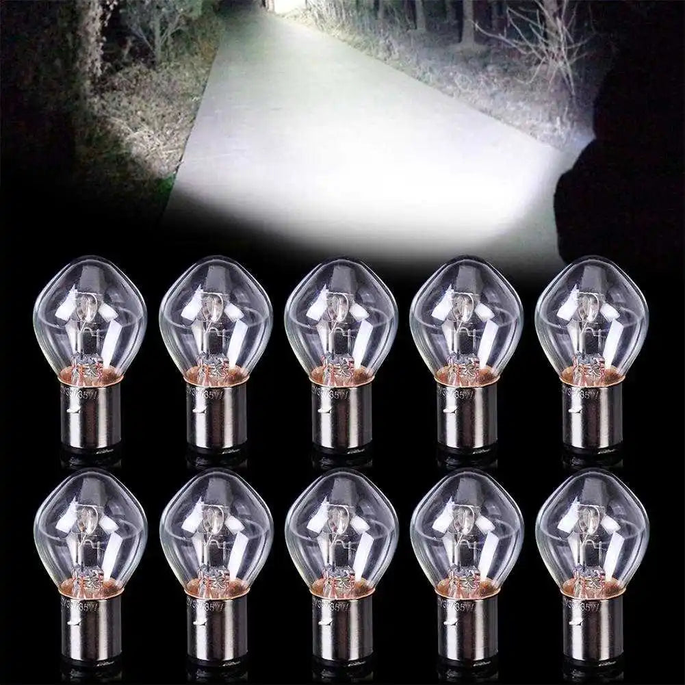 1/2pcs Halogen Headlight Singal Lamp Bulb BA20D High Brightn