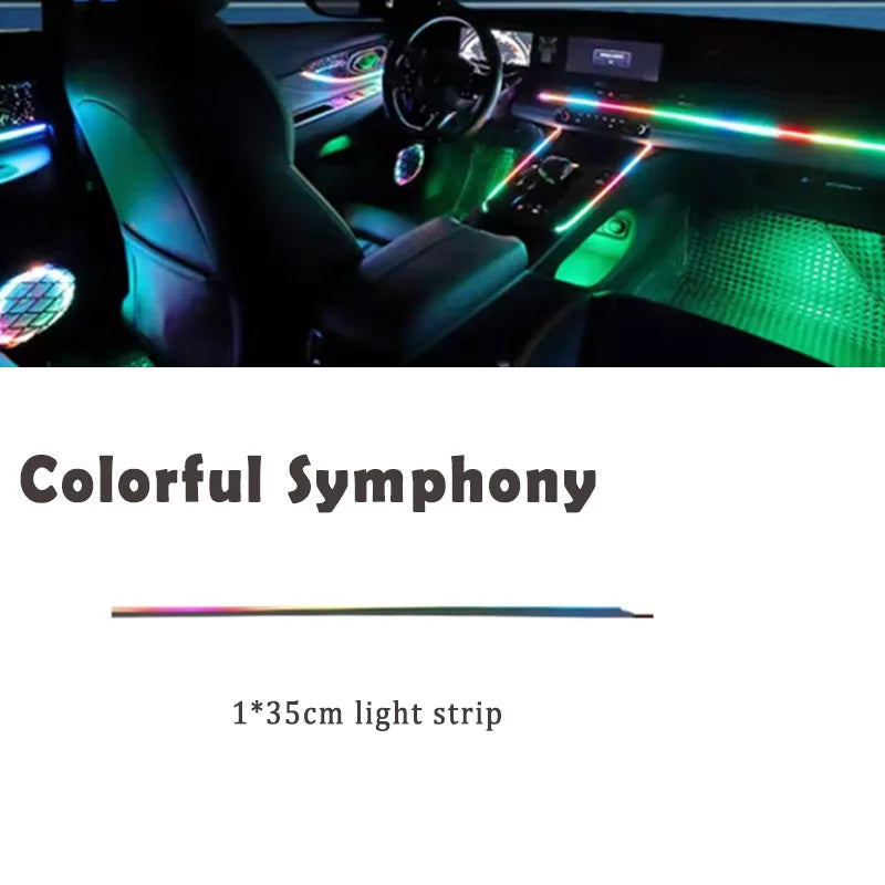18/22 in 1 Symphony RGB Atmosphere Lamp Parts 20/35/75/110CM Light Strip Speaker Storage Light Extend Line Main/ Sub Controller