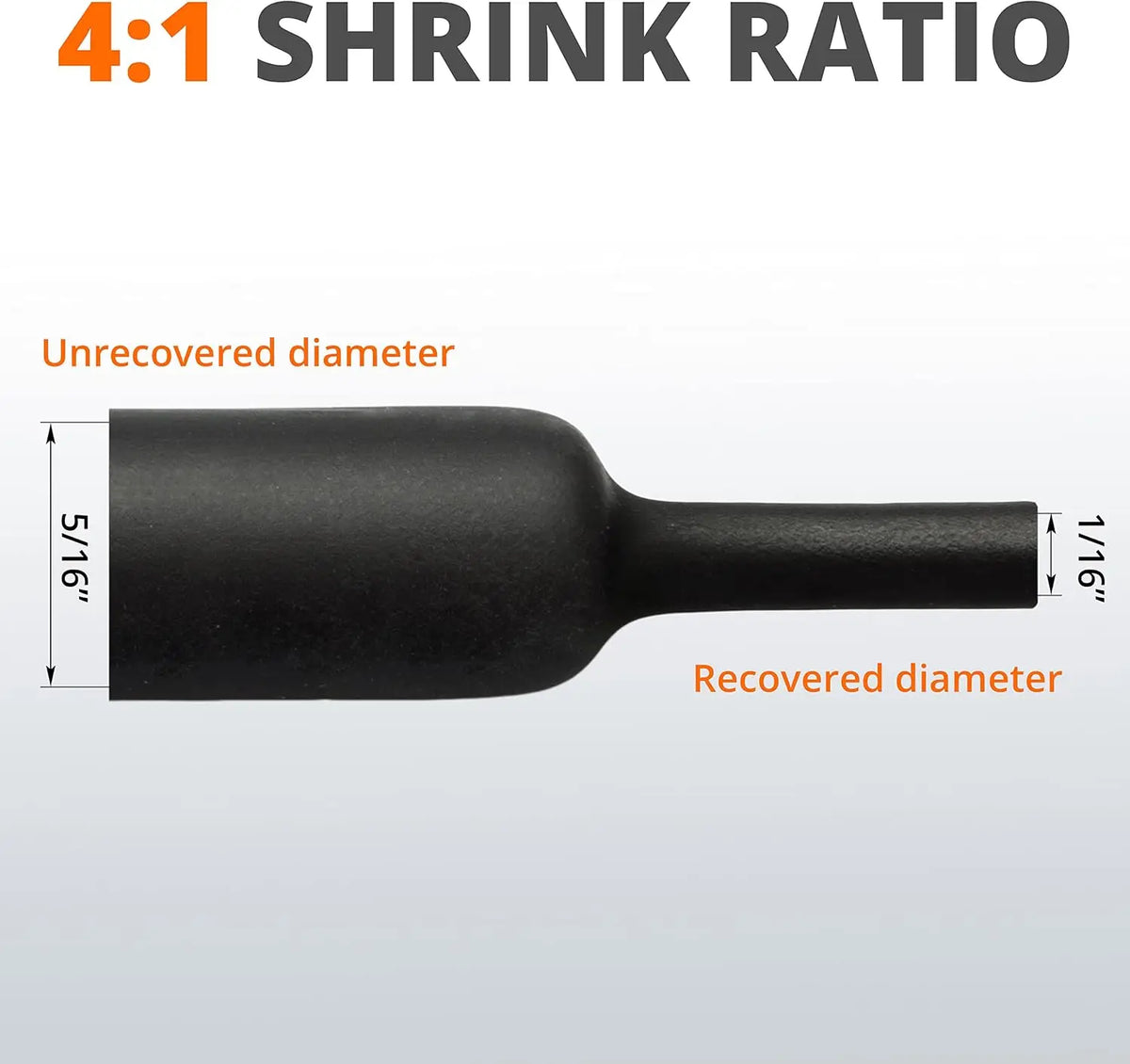Φ4mm-Φ24mm Heat Shrink Tubing-4 1 Ratio Dual Wall Adhesive L