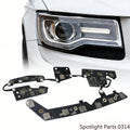 Headlight LED Board Angel Eye Chip Daytime Running Ligtht Car Accessories for JEEP WK2 2014-2021