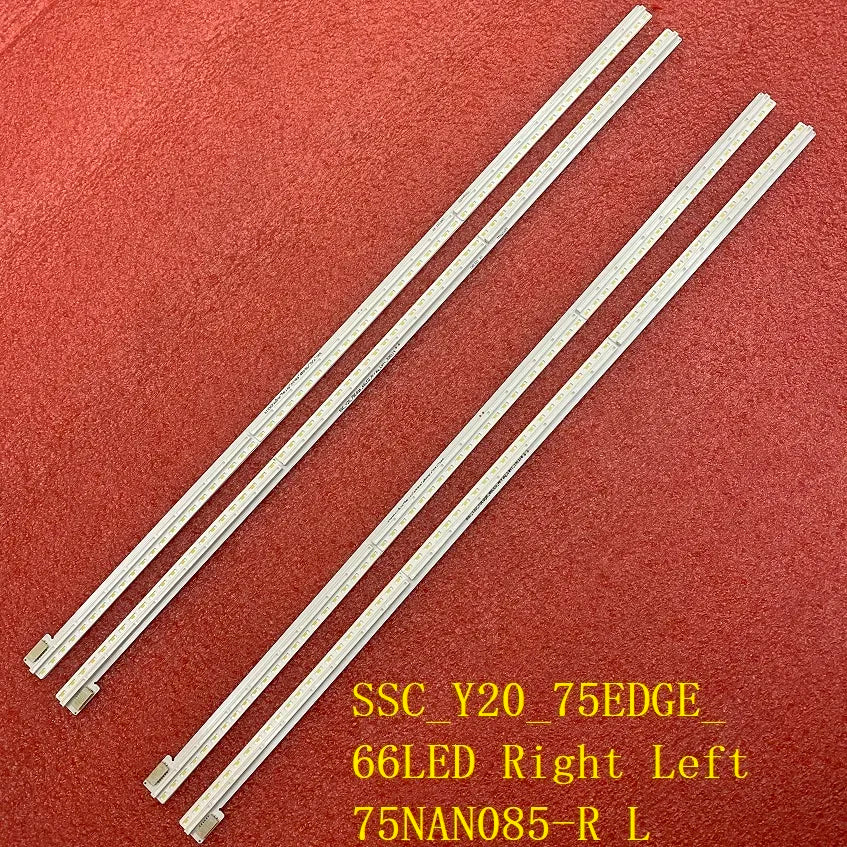 LED Backlight Strip for 4 PCS/set 66LED 410mm LED backlight strip for TV SSC_Y20_75EDGE_66LED Right Left