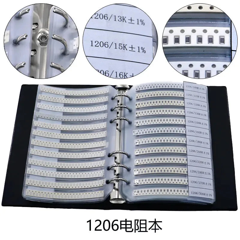 0402 0603 0805 1206 2512 1% SMT Chip Resistor Assortment Kit