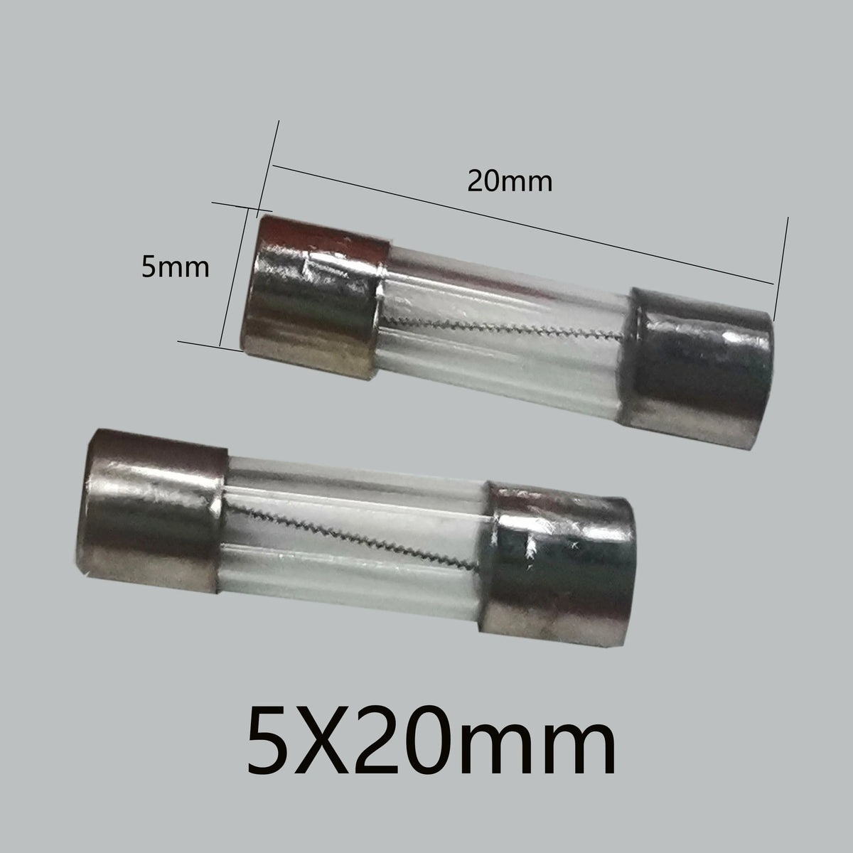 100PCS Slow Break 5 20mm Delay Fuse Tube 250V T1A T2A T3.15A