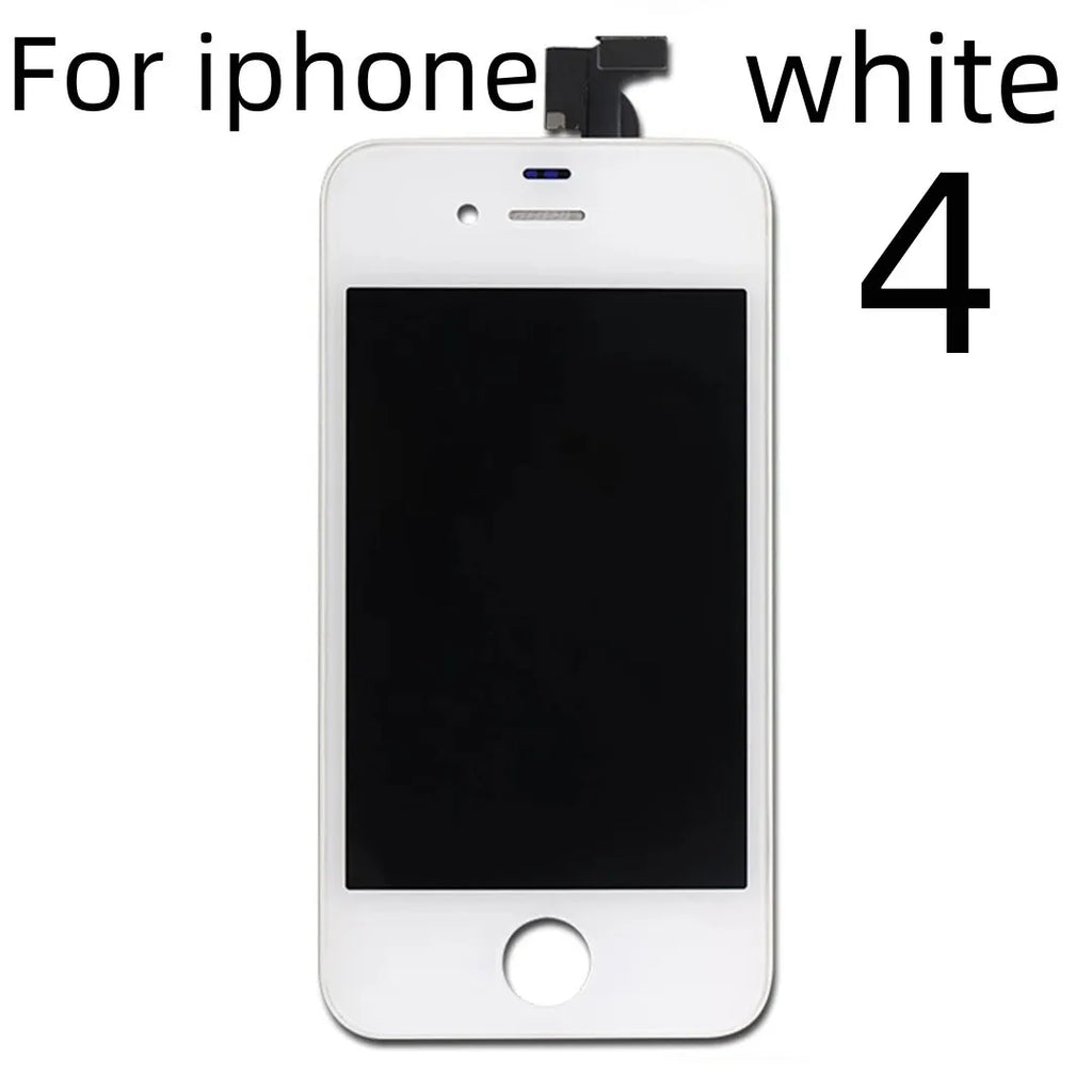 Lcd Display For Iphone 4 4S 5 5S 6 6S 7 8 Plus 7P 8P Black White Lcd Replacement Screen Digitizer Assembly With Repair Tools