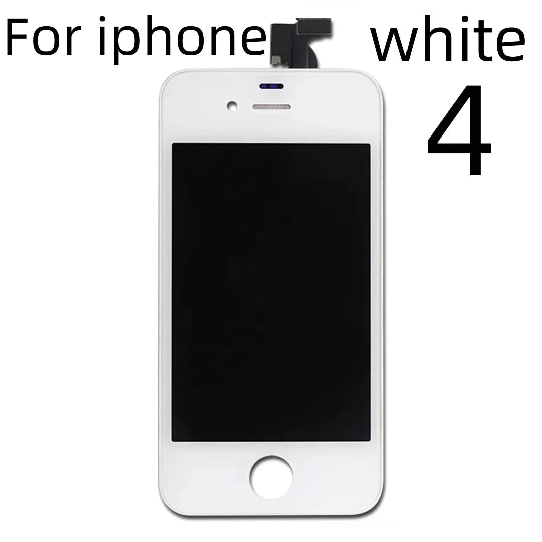 Lcd Display For Iphone 4 4S 5 5S 6 6S 7 8 Plus 7P 8P Black White Lcd Replacement Screen Digitizer Assembly With Repair Tools
